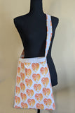 Orange and White Puerto Rico Heart Tote Bag