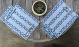 Grey and Teal Taino Coqui Place Mat (Sold Individually)