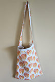 Orange and White Puerto Rico Heart Tote Bag