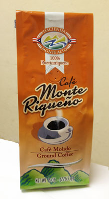 Café Monte Riqueno Ground  8 oz Ba