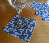Teal & Grey Taino Coqui Coasters (Purchase Individually)
