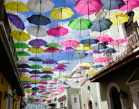 Special Sale: Umbrellas of Old San Juan (Photograph) Matted`
