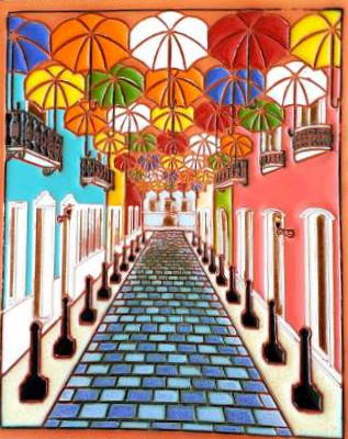 Paseo de las Sombrillas (Umbrellas at la Fortaleza)