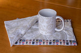 Gift Set - Paisley Mug, Mug Rug & Napkin